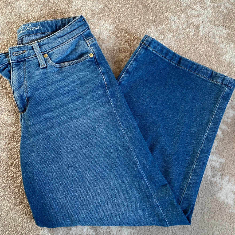 UT Wide Leg Crop Jeans